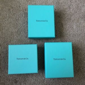 Tiffany boxes and jewelry pouches